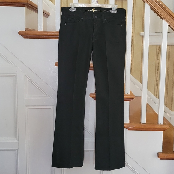 7 For All Mankind Denim - 7 FOR ALL MANKIND Black Bootcut Jeans Size 27